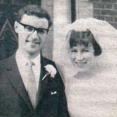 Margaret on her wedding day to George, April 1st 1967.