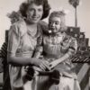 Sadie HETFM1992.3.3 Kay (Pauline White) aged 15 with doll Sadie, 1951