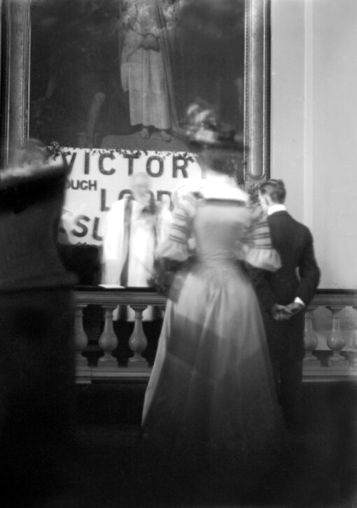 Wedding of Mr S.P. Andrews & Miss Alice Drummond: The Bride and Groom at the Alter