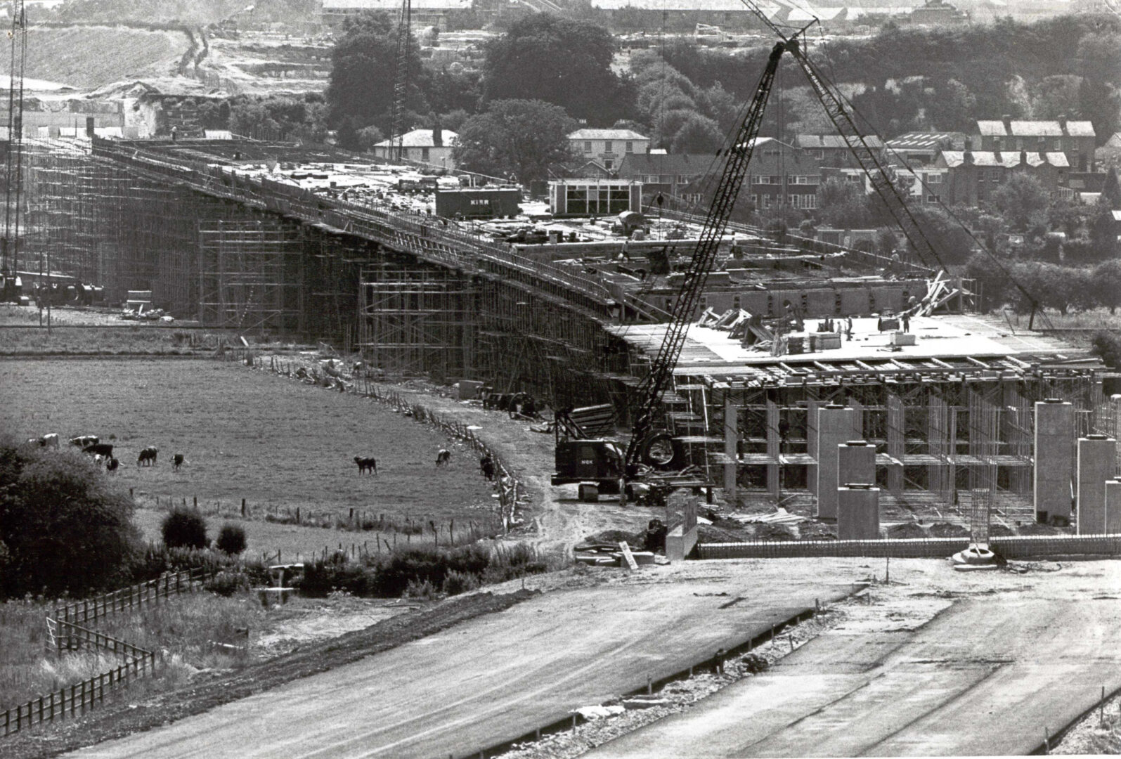 construction of the A10 flyover construction of the A10 flyover